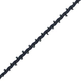 Charcoal European Crochet Trim - 0.25"