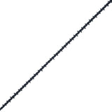 Charcoal European Crochet Trim - 0.25"