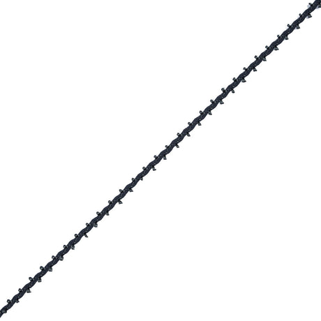 Charcoal European Crochet Trim - 0.25"