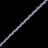 Silver Gray European Crochet Trim - 0.25"