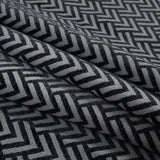 Gray Chevron Upholstery Chenille