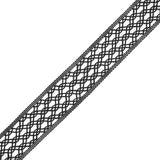 Black European Crochet Trim - 2.25"