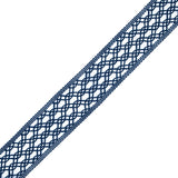 Navy European Crochet Trim - 2.25"