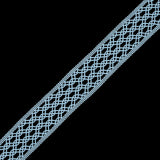 Light Blue European Crochet Trim - 2.25"