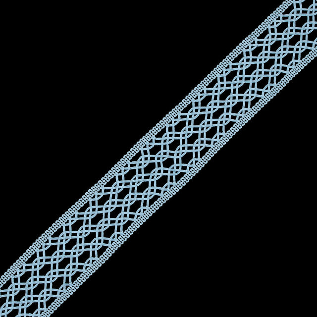 Light Blue European Crochet Trim - 2.25"