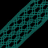 Kelly Green European Crochet Trim - 2.25"
