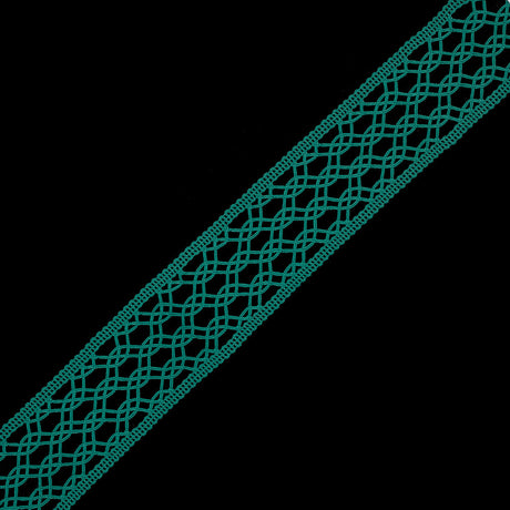 Kelly Green European Crochet Trim - 2.25"