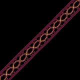 Dusty Rose and Yellow European Crochet Trim - 0.5"