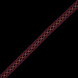 Dusty Rose and Yellow European Crochet Trim - 0.5"