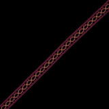 Dusty Rose and Yellow European Crochet Trim - 0.5"