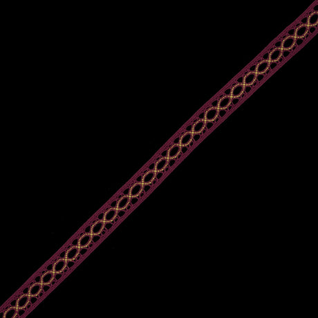 Dusty Rose and Yellow European Crochet Trim - 0.5"