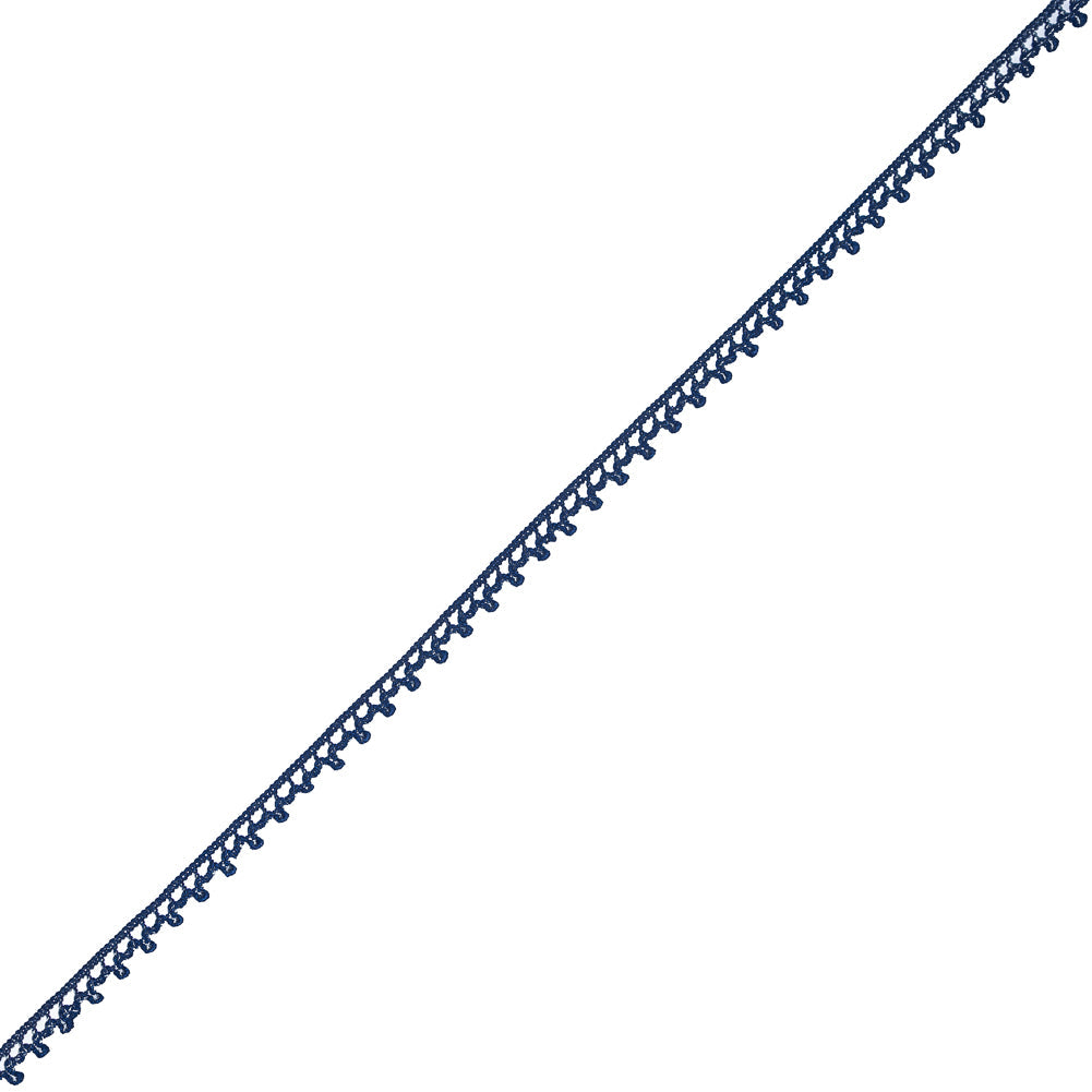European Navy Dainty Crochet Trim - 5/16"