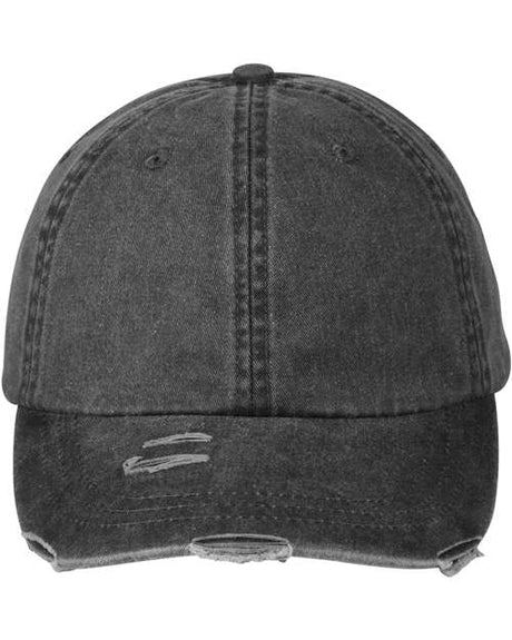 Adams Headwear Classic Pigment Distressed Dad Hat Washed Cotton Cap