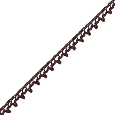 European Brown Dainty Crochet Trim - 5/16"