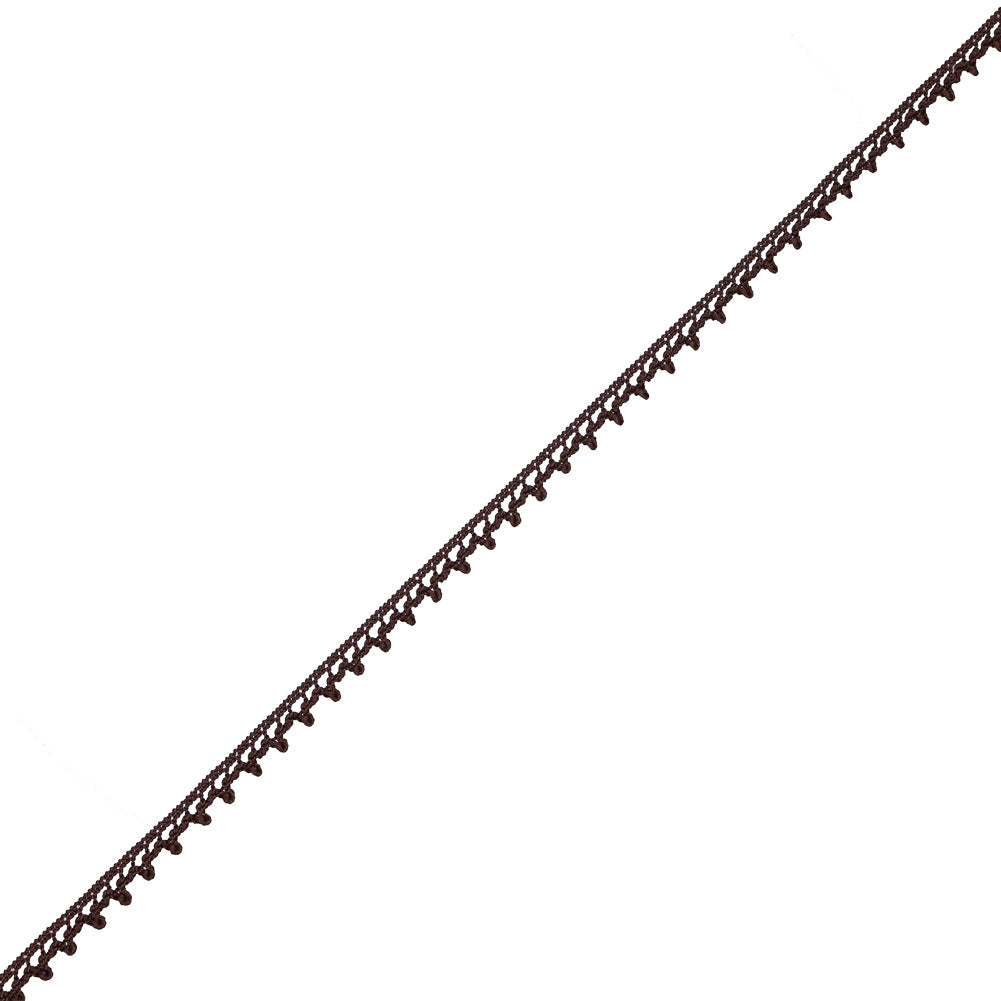 European Brown Dainty Crochet Trim - 5/16"