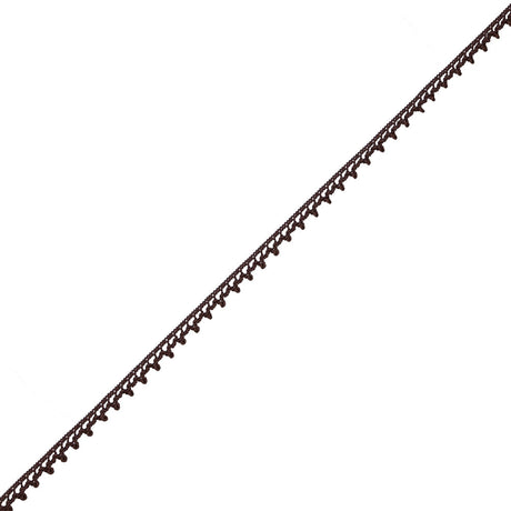 European Brown Dainty Crochet Trim - 5/16"