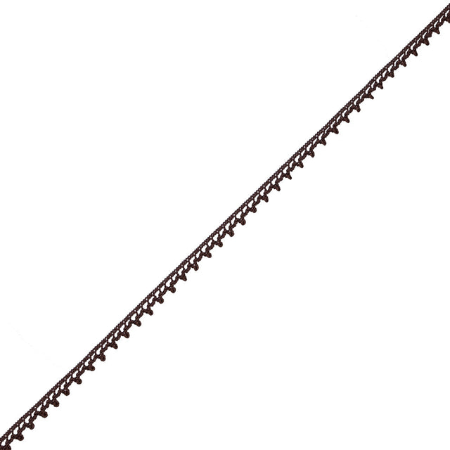 European Brown Dainty Crochet Trim - 5/16"