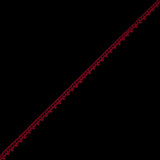 European Red Dainty Crochet Trim - 5/16"