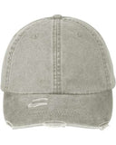 Classic Pigment Distressed Cotton Dad Hat with Mesh Lining
