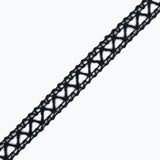 Black European Cotton Crochet Trim - 0.5"