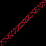 Red European Cotton Crochet Trim - 0.5"