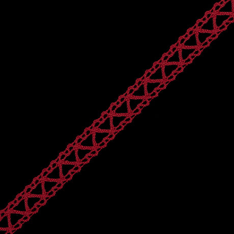 Red European Cotton Crochet Trim - 0.5"