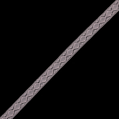 European Pink Diamonds Crochet Lace Cotton Trimming - 3/4"
