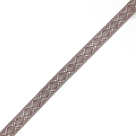 European Brown Diamonds Crochet Lace Cotton Trimming - 3/4"