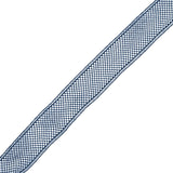 Navy European Cotton Crochet Trim - 1.5"