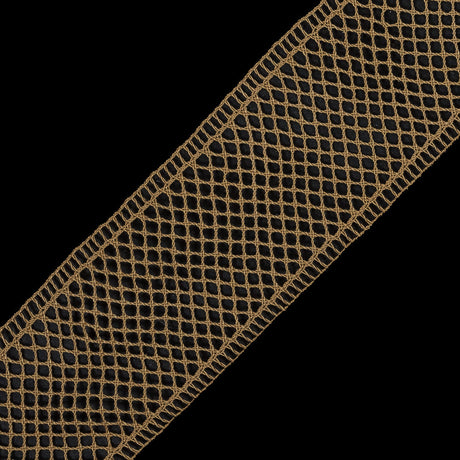 Gold European Cotton Crochet Trim - 1.5"