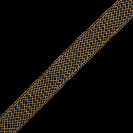 Gold European Cotton Crochet Trim - 1.5"