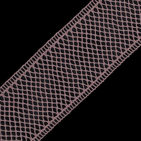 Dusty Rose European Cotton Crochet Trim - 1.5"