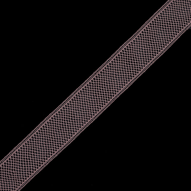 Dusty Rose European Cotton Crochet Trim - 1.5"