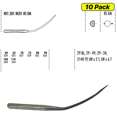10 Pieces LWX6T LWX2T Portable Blindstitch Machine Needles