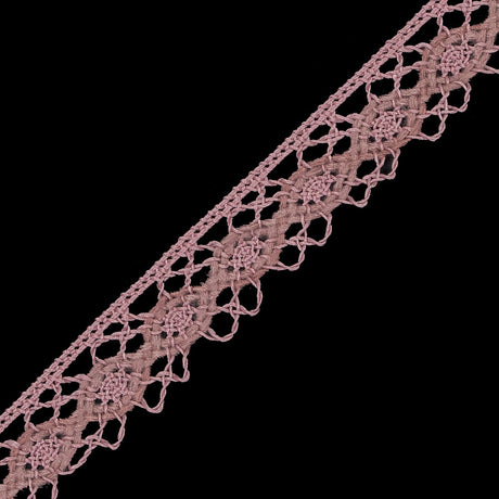 Dusty Rose European Crochet Trim - 0.75"