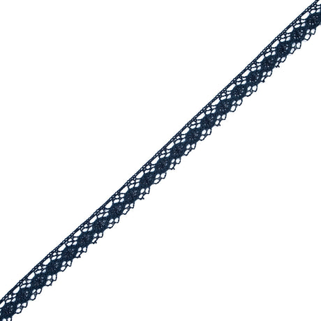 Navy European Crochet Trim - 0.75"