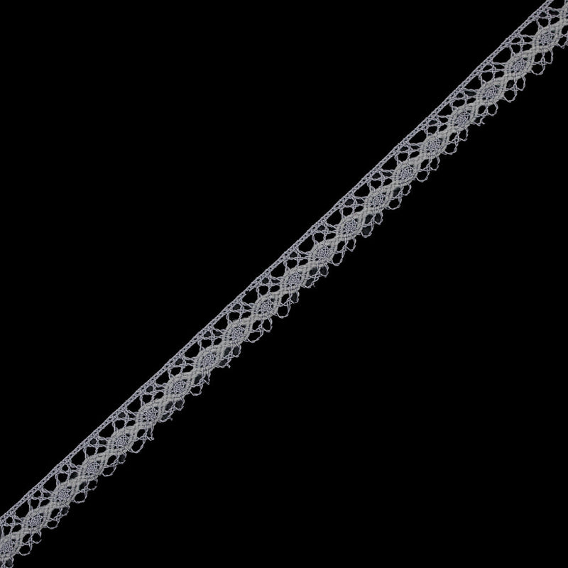 Silver European Crochet Trim - 0.75"