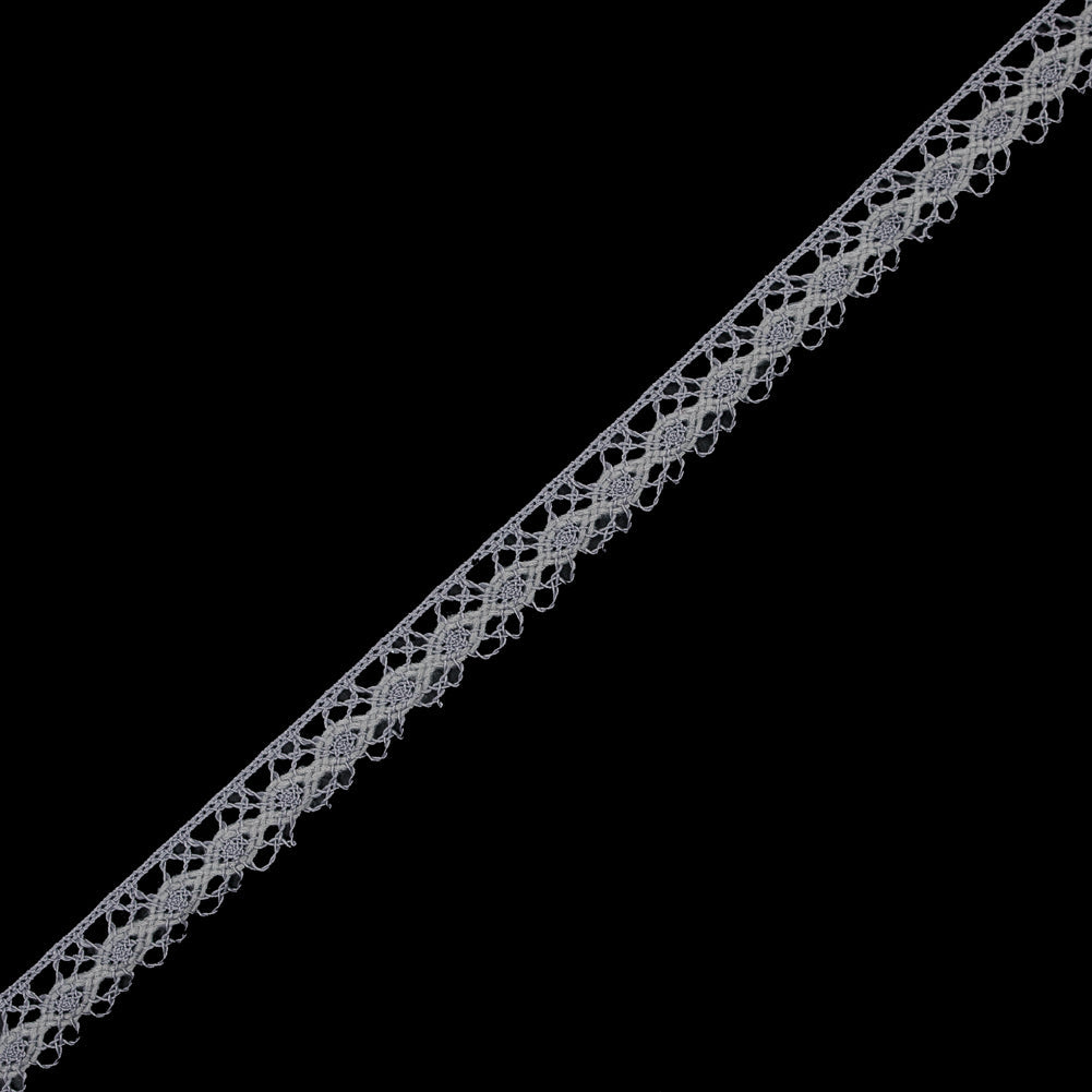 Silver European Crochet Trim - 0.75"