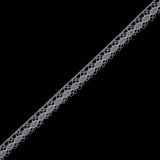Silver European Crochet Trim - 0.75"
