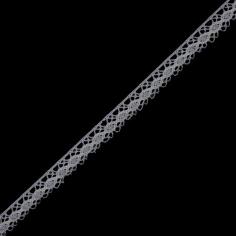 Silver European Crochet Trim - 0.75"