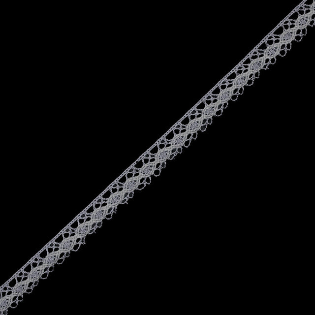 Silver European Crochet Trim - 0.75"