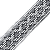 Black European Cotton Crochet Lace Trim - 1"