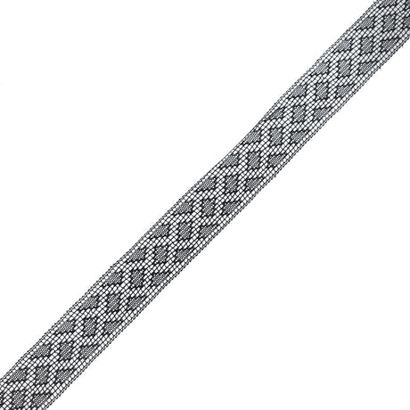 Black European Cotton Crochet Lace Trim - 1"