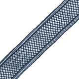 Navy European Cotton Crochet Trim - 1"
