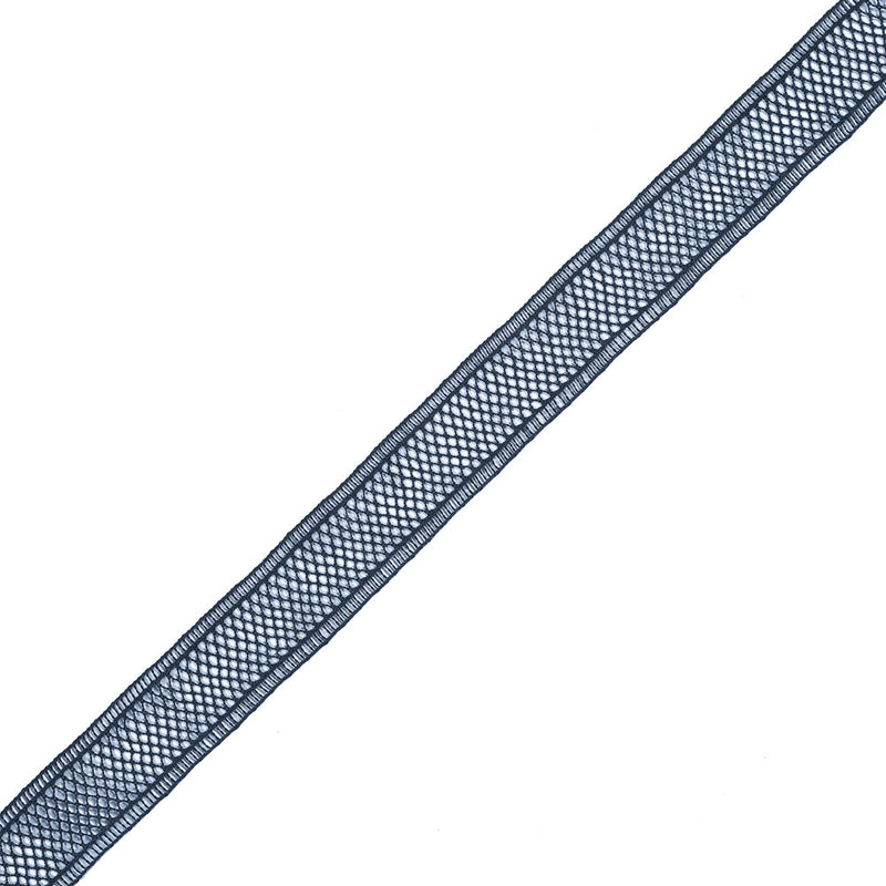 Navy European Cotton Crochet Trim - 1"
