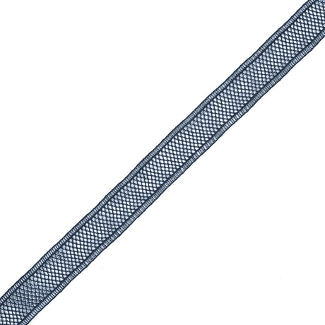 Navy European Cotton Crochet Trim - 1"