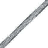 Charcoal European Cotton Crochet Trim - 1"