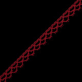 Red European Cotton Crochet Trim - 0.375"