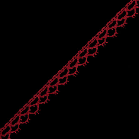 Red European Cotton Crochet Trim - 0.375"