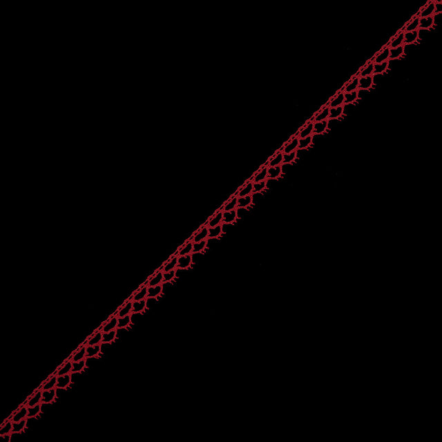 Red European Cotton Crochet Trim - 0.375"